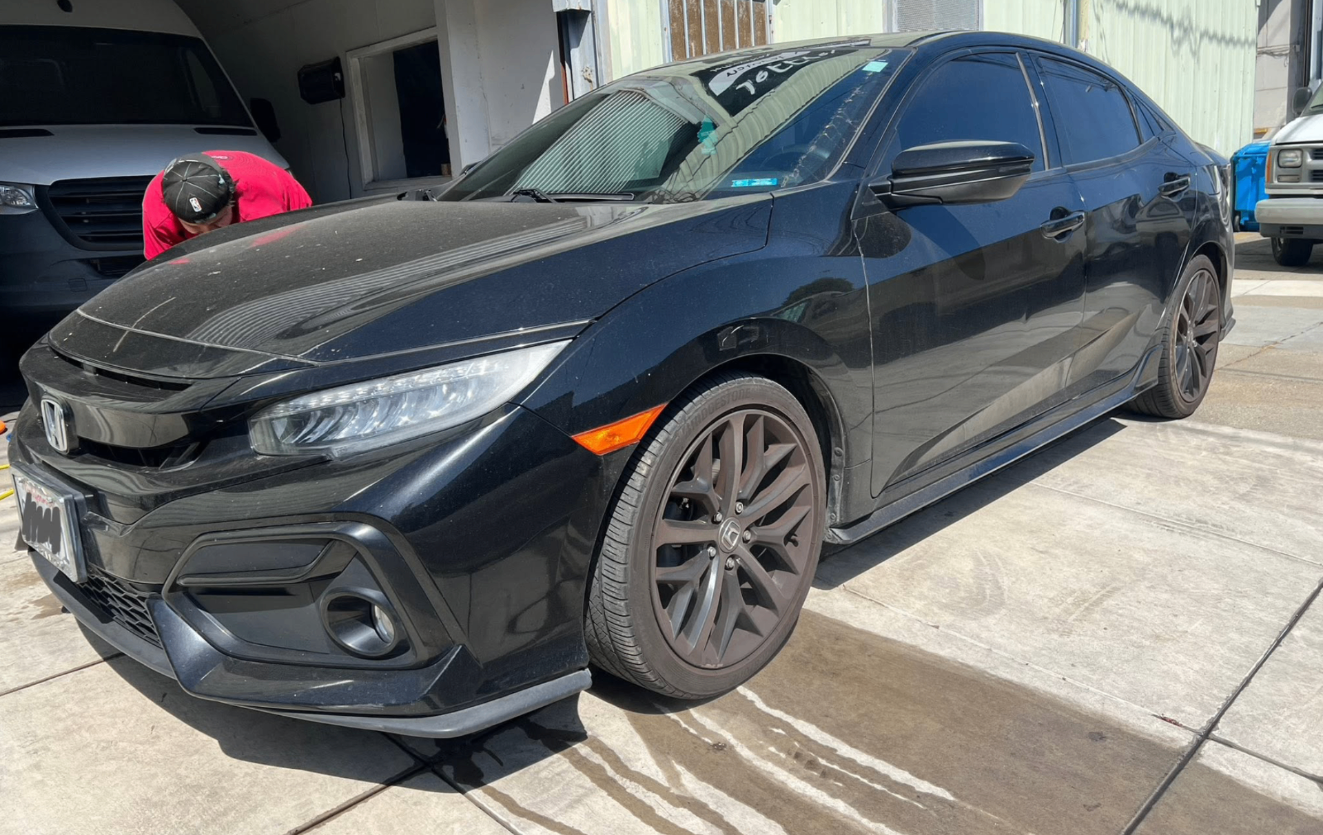 Exterior finish — Honda Civic Si before detailing