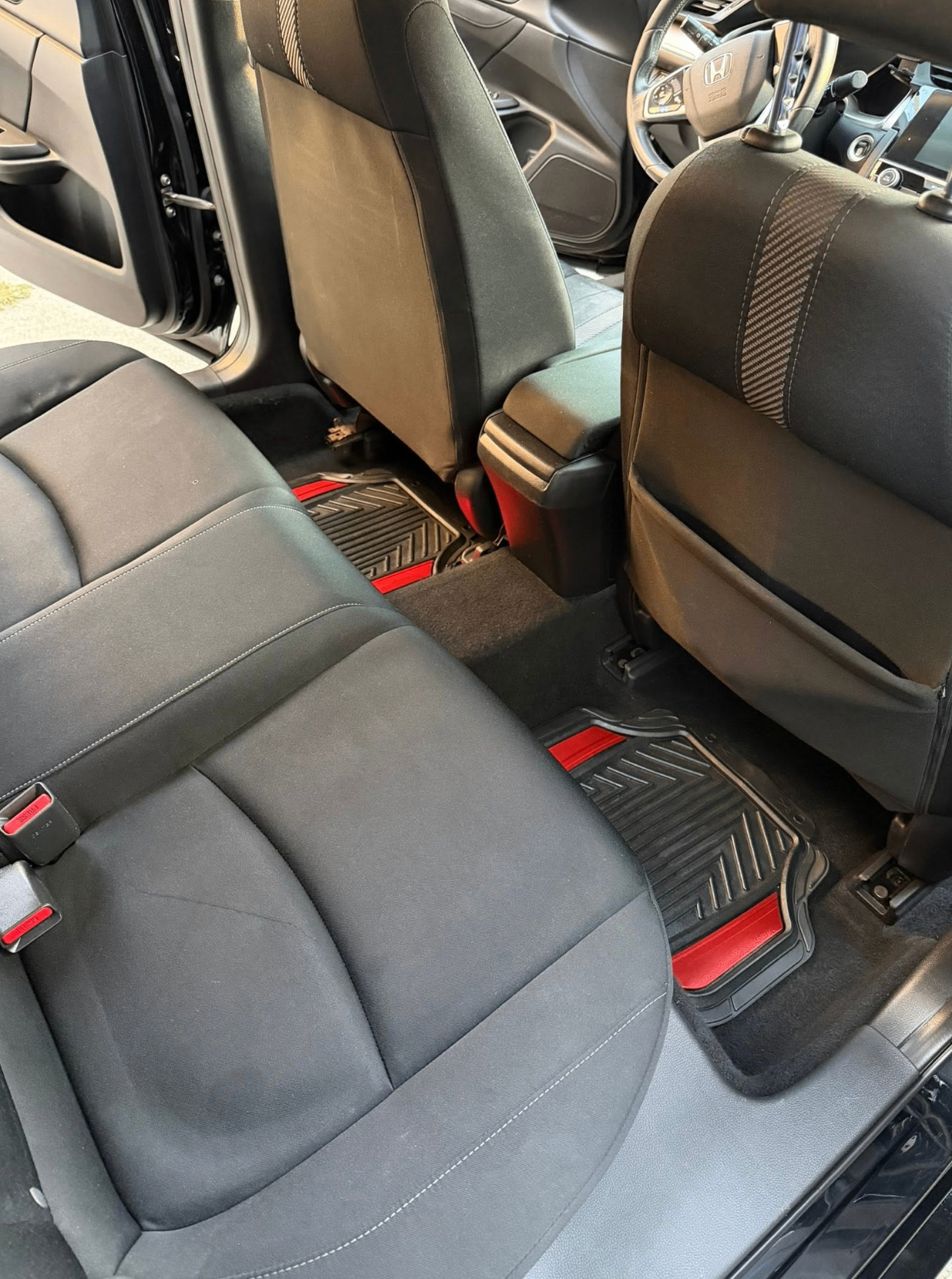 Interior rescue — Honda Civic rear seats after detailing