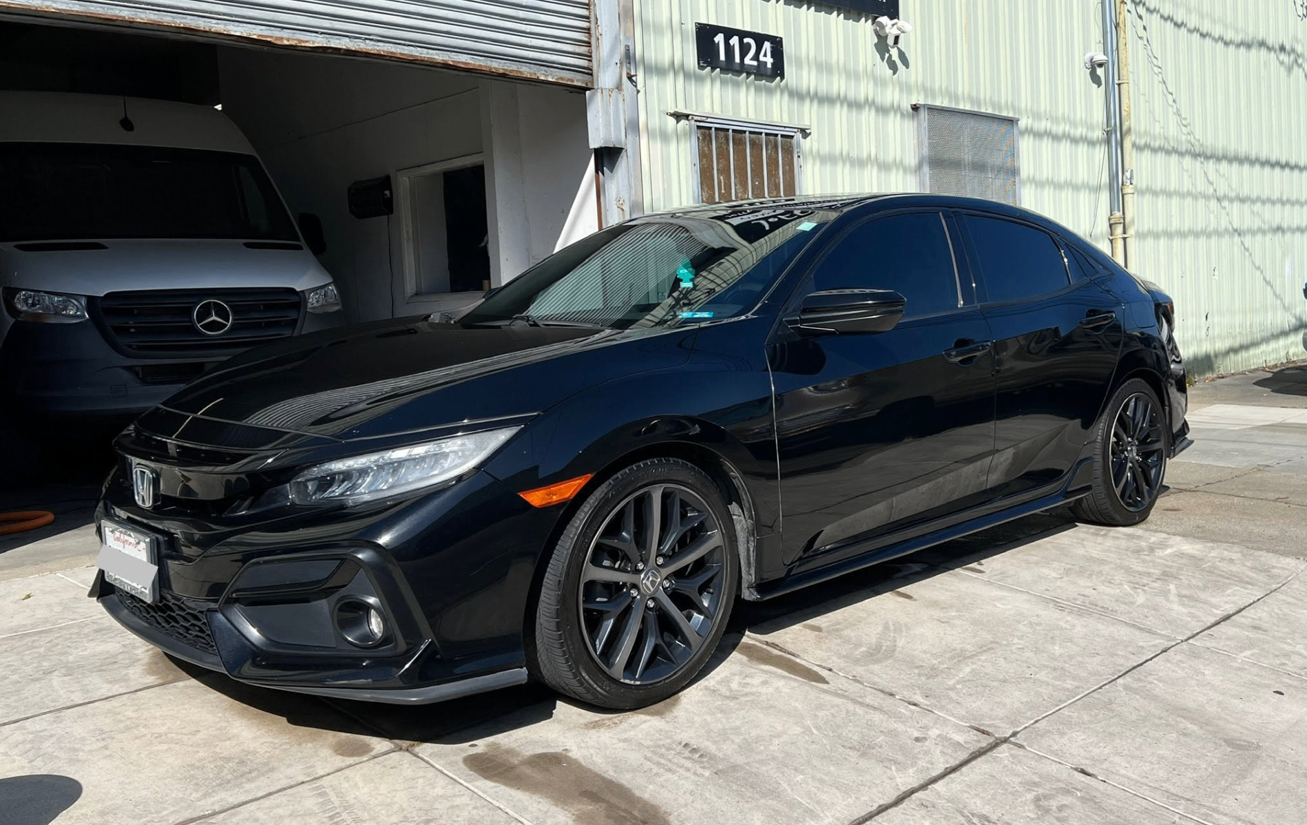 Exterior finish — Honda Civic Si after detailing